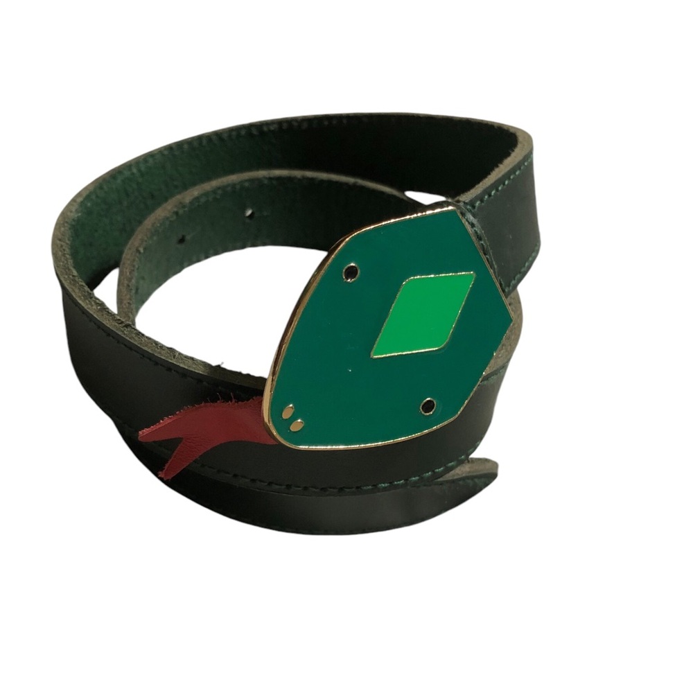 NWOT- YOUTH SMALL- Hunter Green Snake Belt